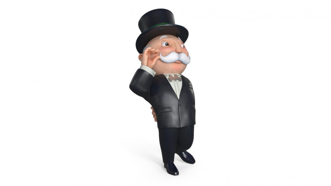 Mr Monopoly Mascot Rigged 2 3D