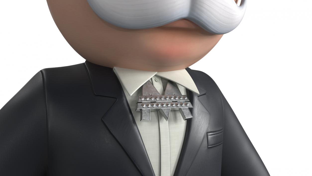 Mr Monopoly Mascot Rigged 2 3D