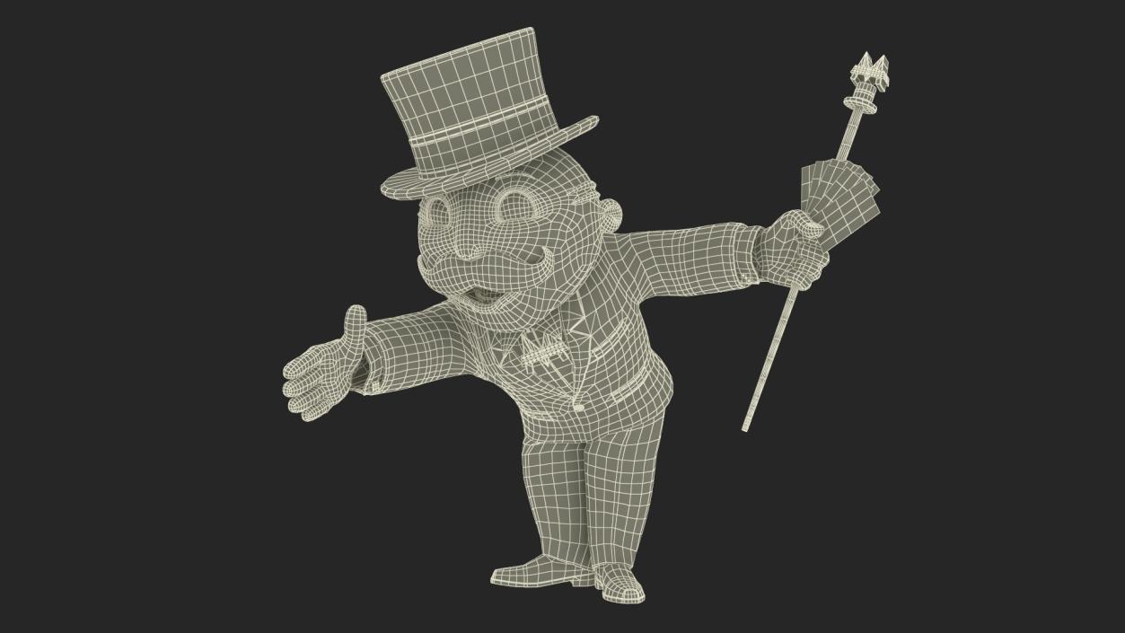 Mr Monopoly Mascot Rigged 2 3D