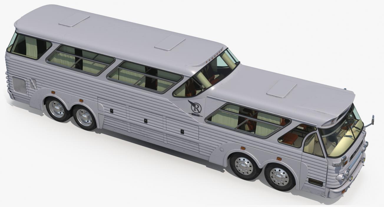 3D Sultana TM40 1973 Bus Rigged model