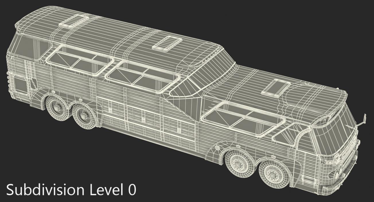 3D Sultana TM40 1973 Bus Rigged model