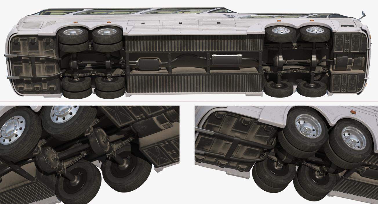 3D Sultana TM40 1973 Bus Rigged model