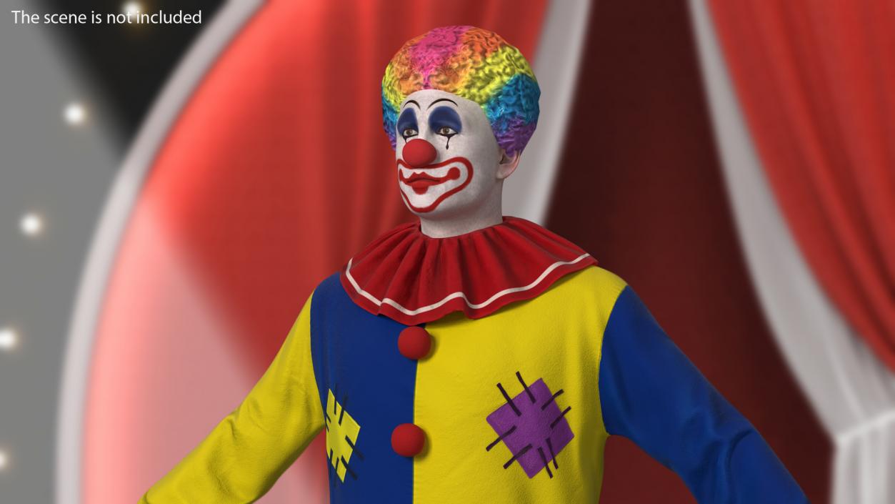 3D Adult Clown Suit