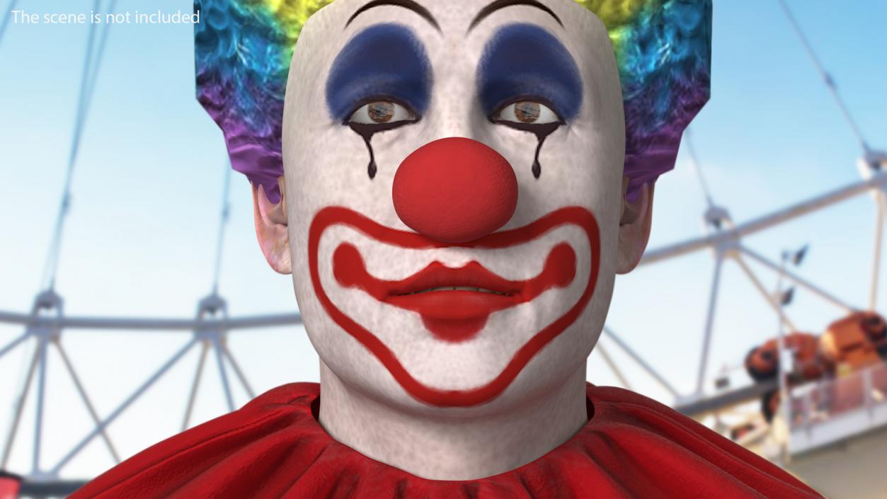 3D Adult Clown Suit