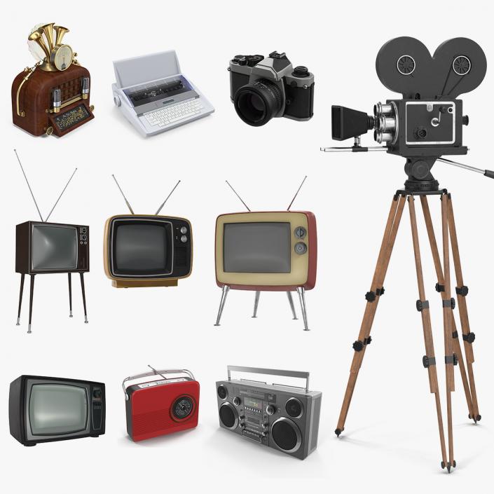 3D model Retro Electronics 3D Models Collection 2