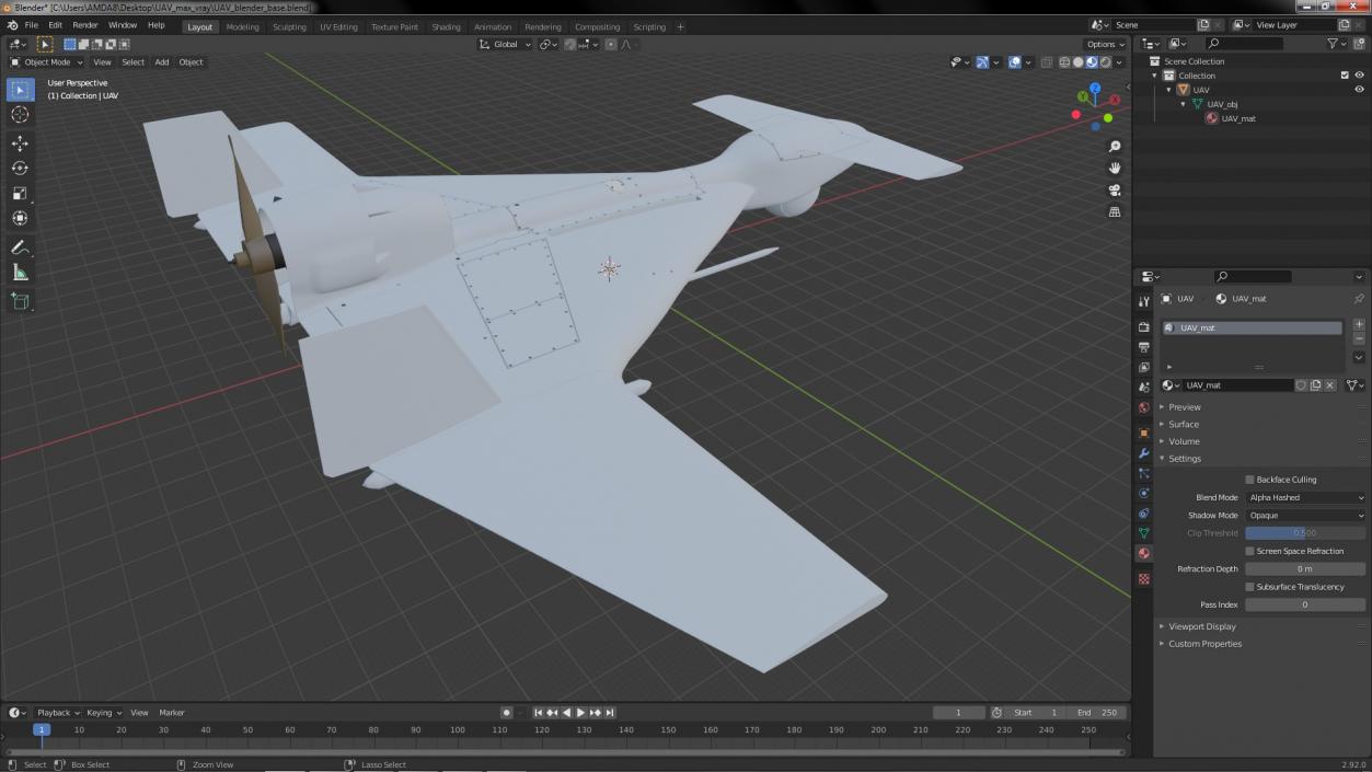 UAV 3D model