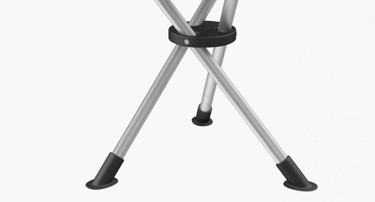 3D Folding Tripod Travel Stool Green model