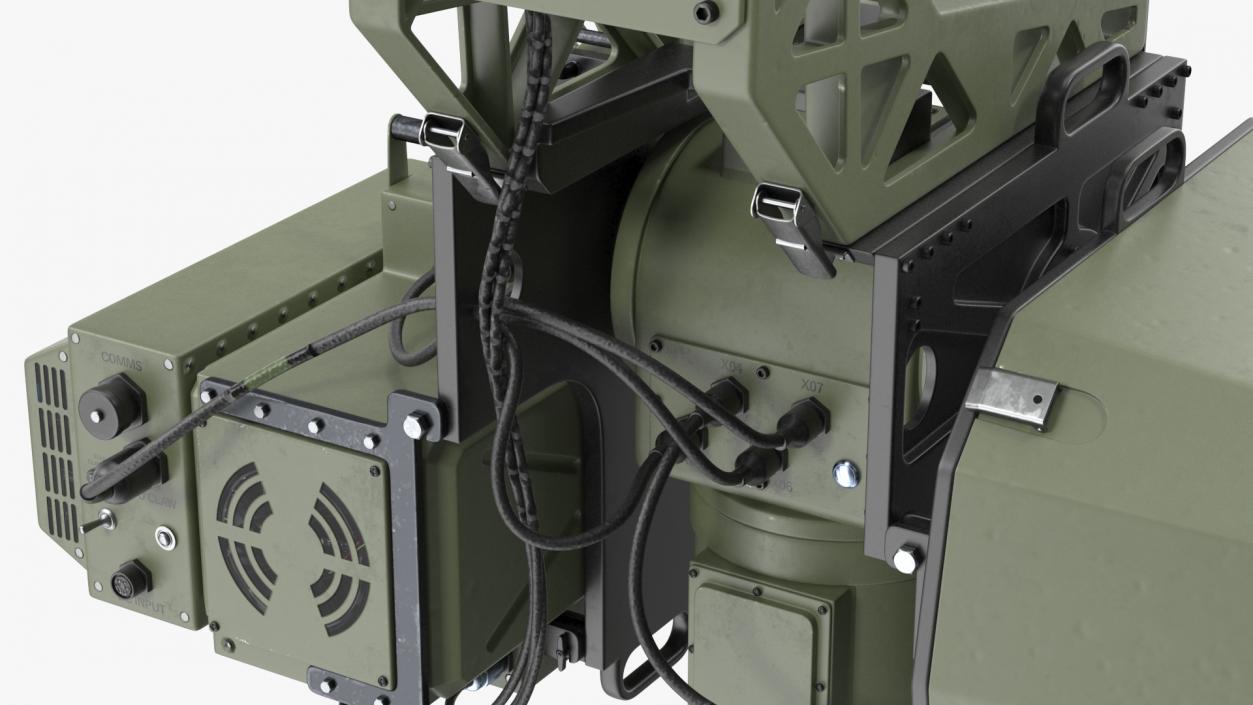 3D Anti UAV Defence System with Radar Set model