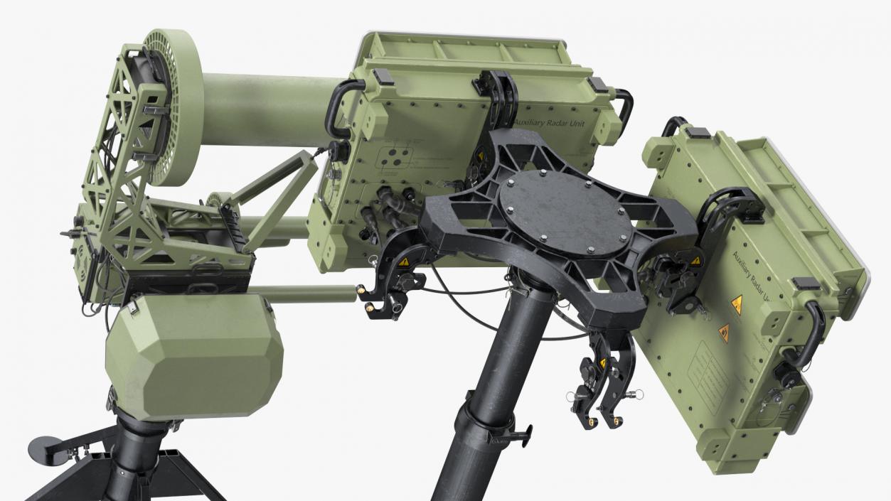 3D Anti UAV Defence System with Radar Set model