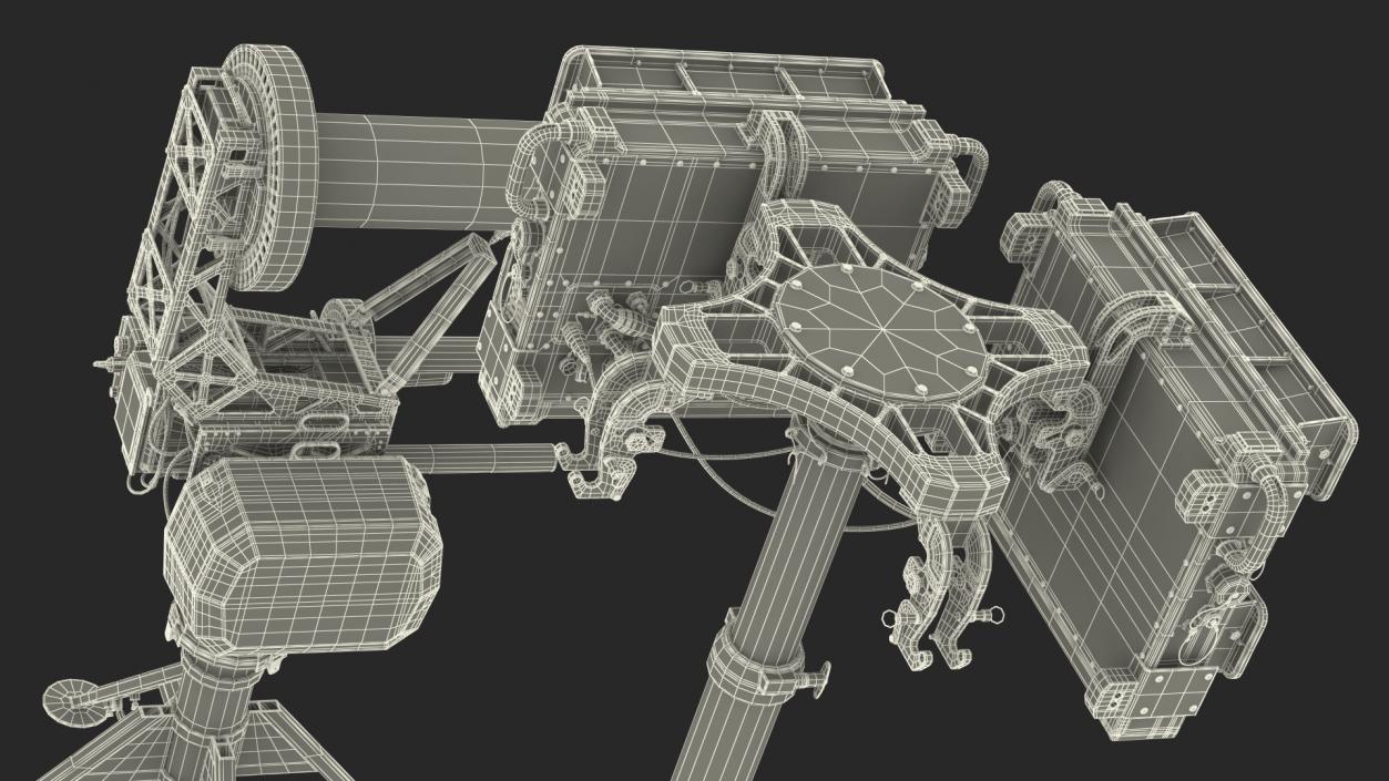 3D Anti UAV Defence System with Radar Set model