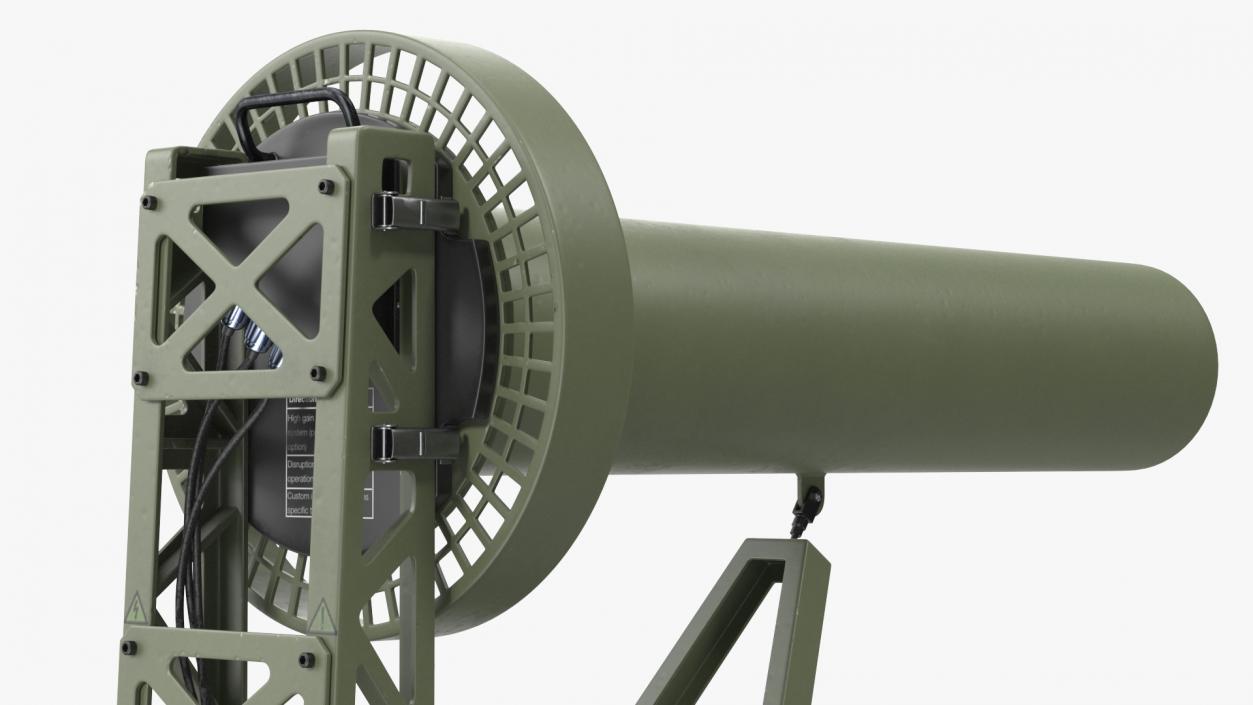 3D Anti UAV Defence System with Radar Set model