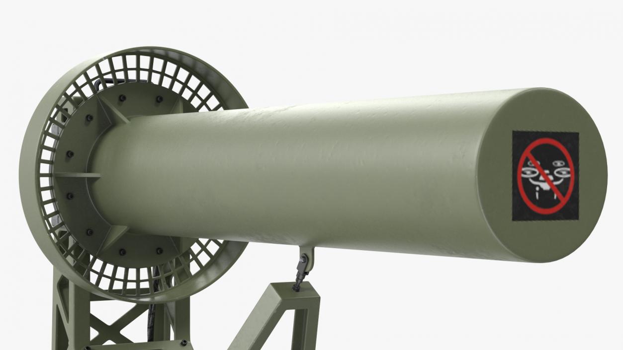 3D Anti UAV Defence System with Radar Set model