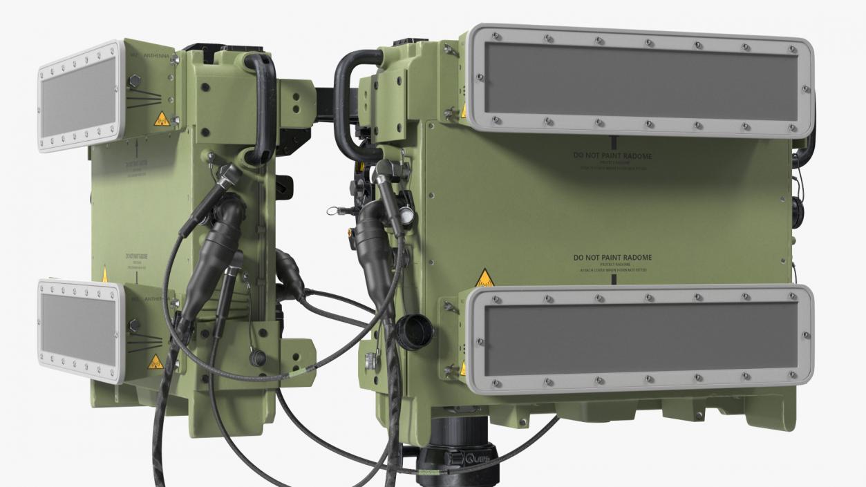 3D Anti UAV Defence System with Radar Set model