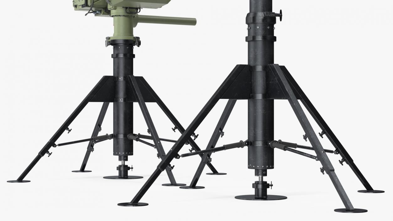 3D Anti UAV Defence System with Radar Set model