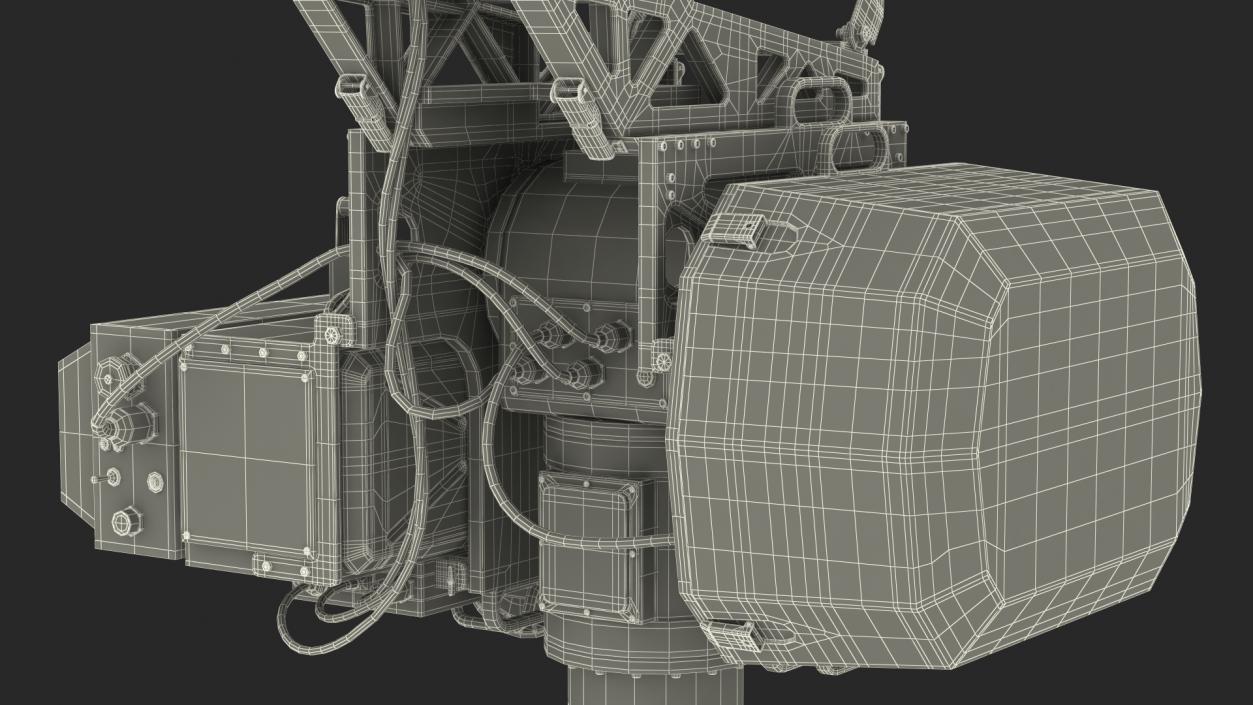 3D Anti UAV Defence System with Radar Set model