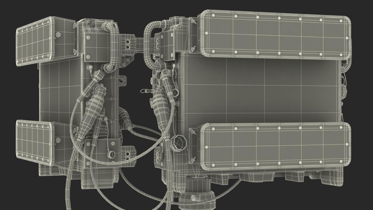 3D Anti UAV Defence System with Radar Set model