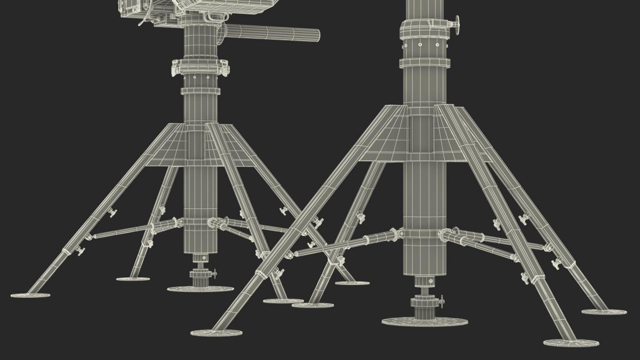 3D Anti UAV Defence System with Radar Set model