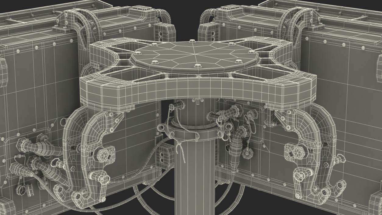 3D Anti UAV Defence System with Radar Set model