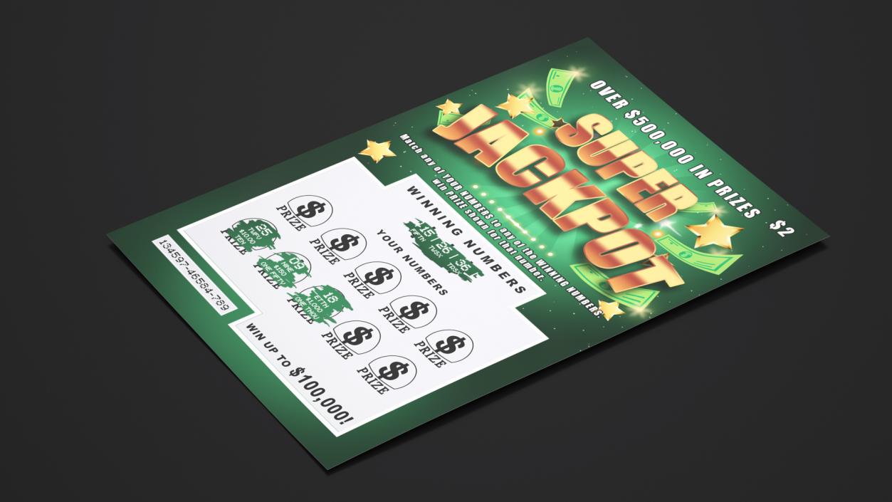 3D Super Win Lottery Tickets Collection