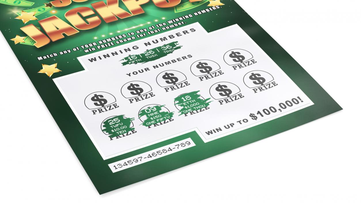 3D Super Win Lottery Tickets Collection