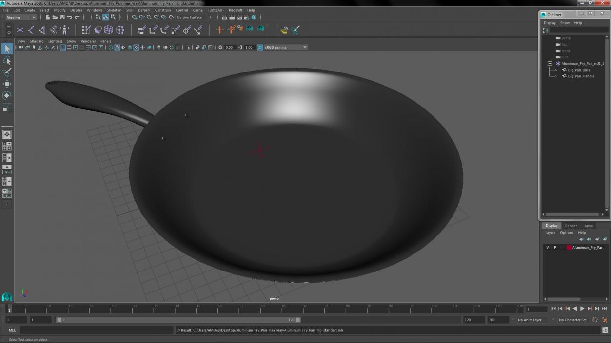 3D Aluminum Fry Pan