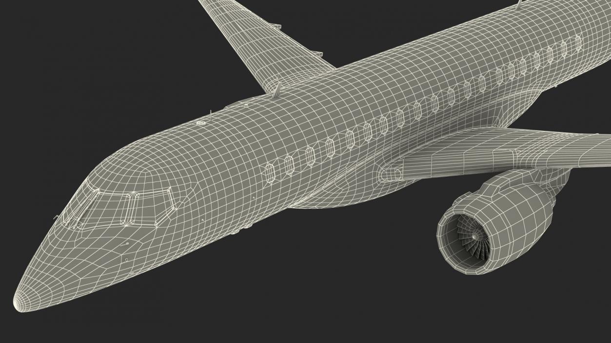 3D model Jet Airliner Retracted Landing Gear