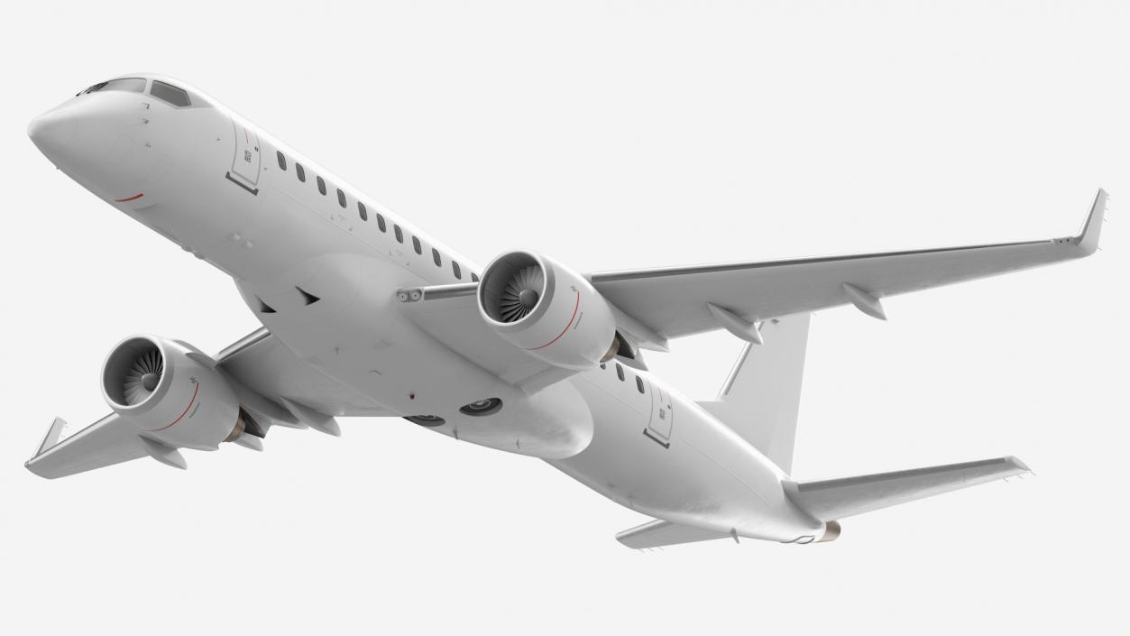 3D model Jet Airliner Retracted Landing Gear