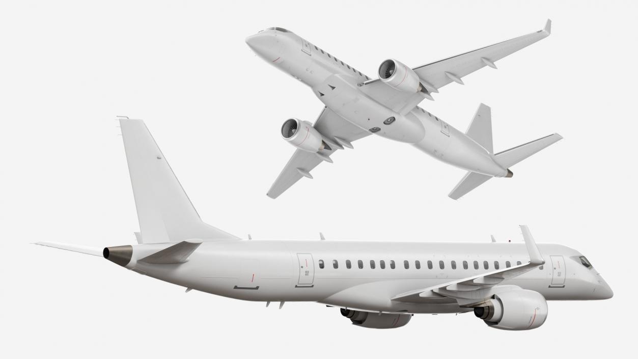 3D model Jet Airliner Retracted Landing Gear