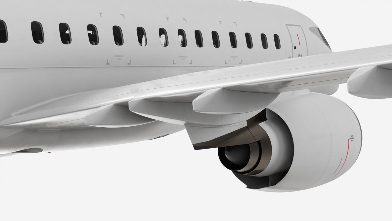 3D model Jet Airliner Retracted Landing Gear