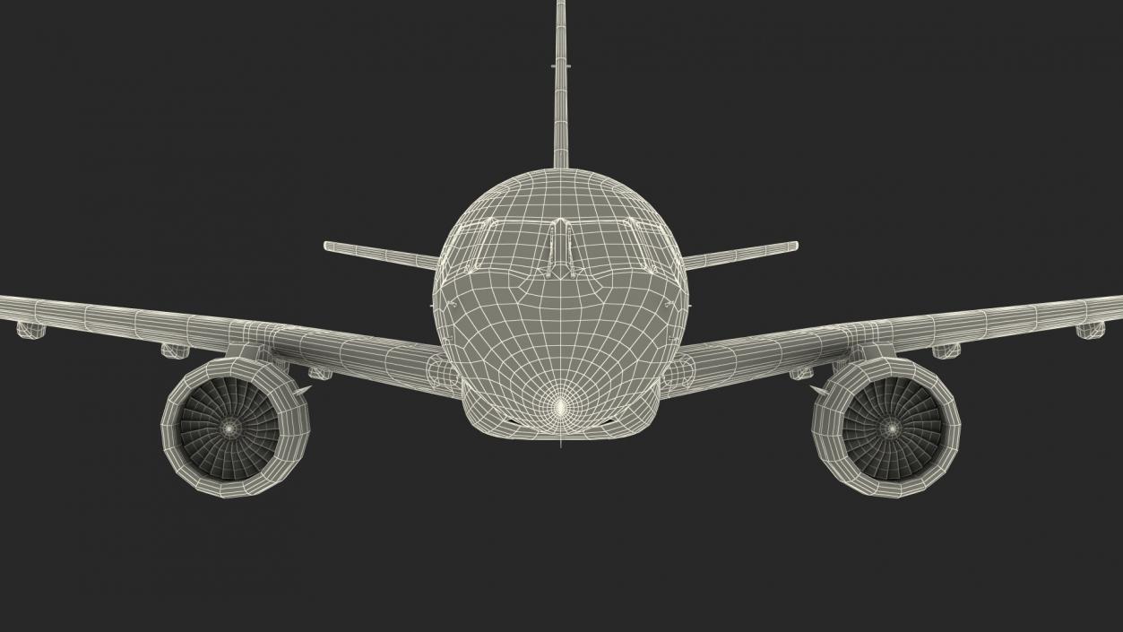 3D model Jet Airliner Retracted Landing Gear