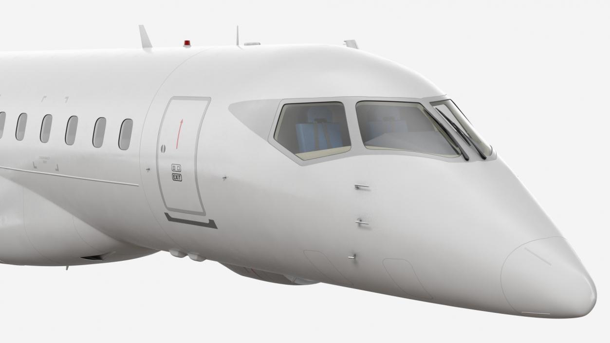 3D model Jet Airliner Retracted Landing Gear