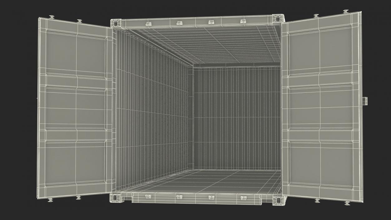 3D model Cargo Shipping Container 20 ft