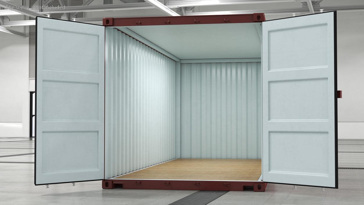 3D model Cargo Shipping Container 20 ft