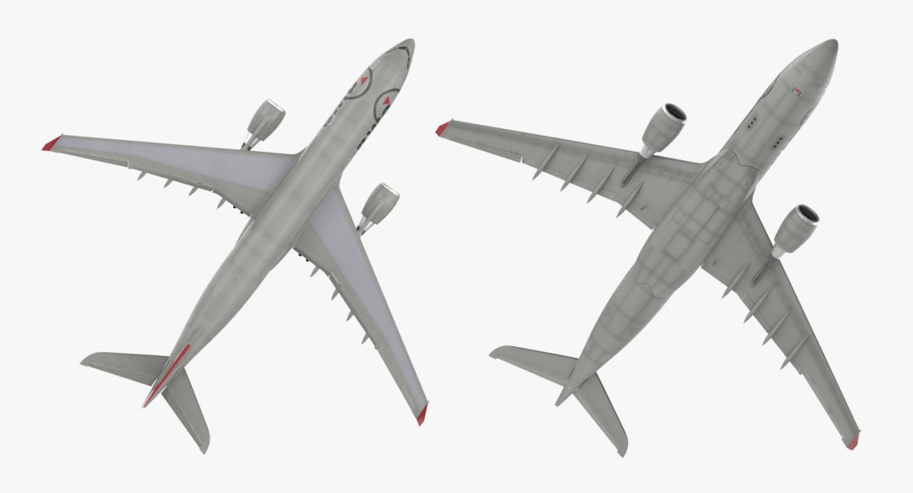 3D Airbus A330 P2F Northwest Airlines Rigged