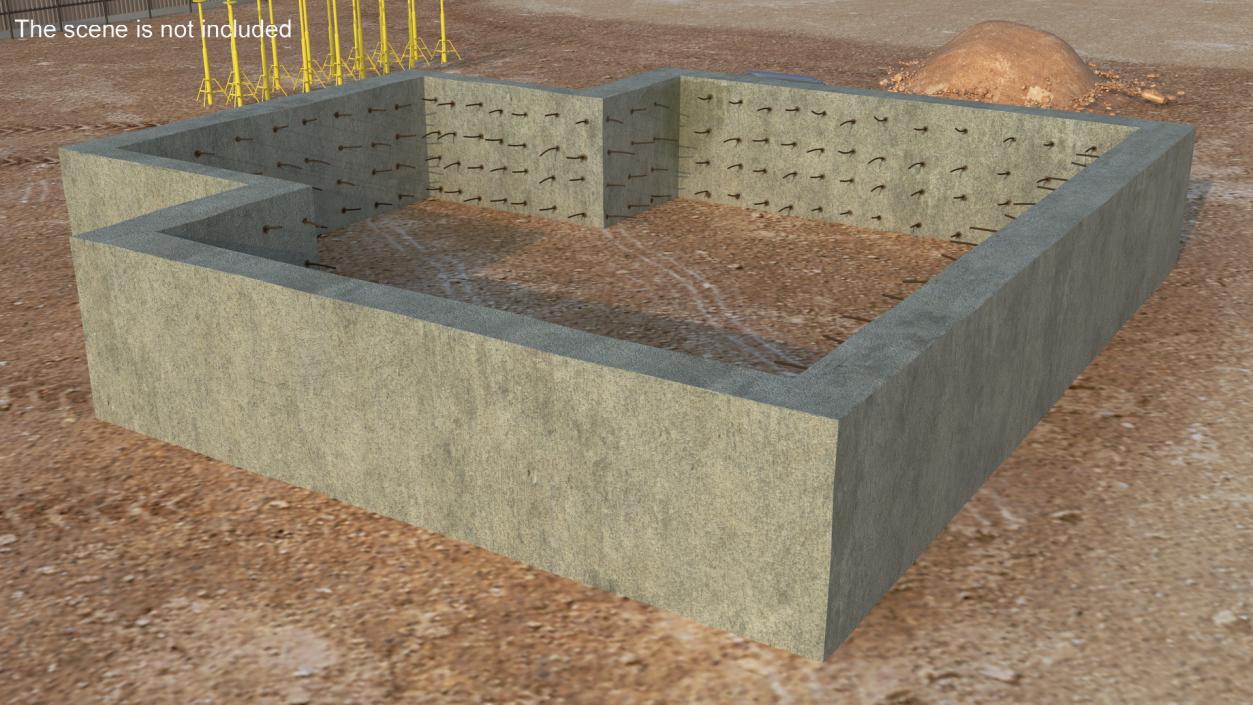 Private Building Foundation 3D