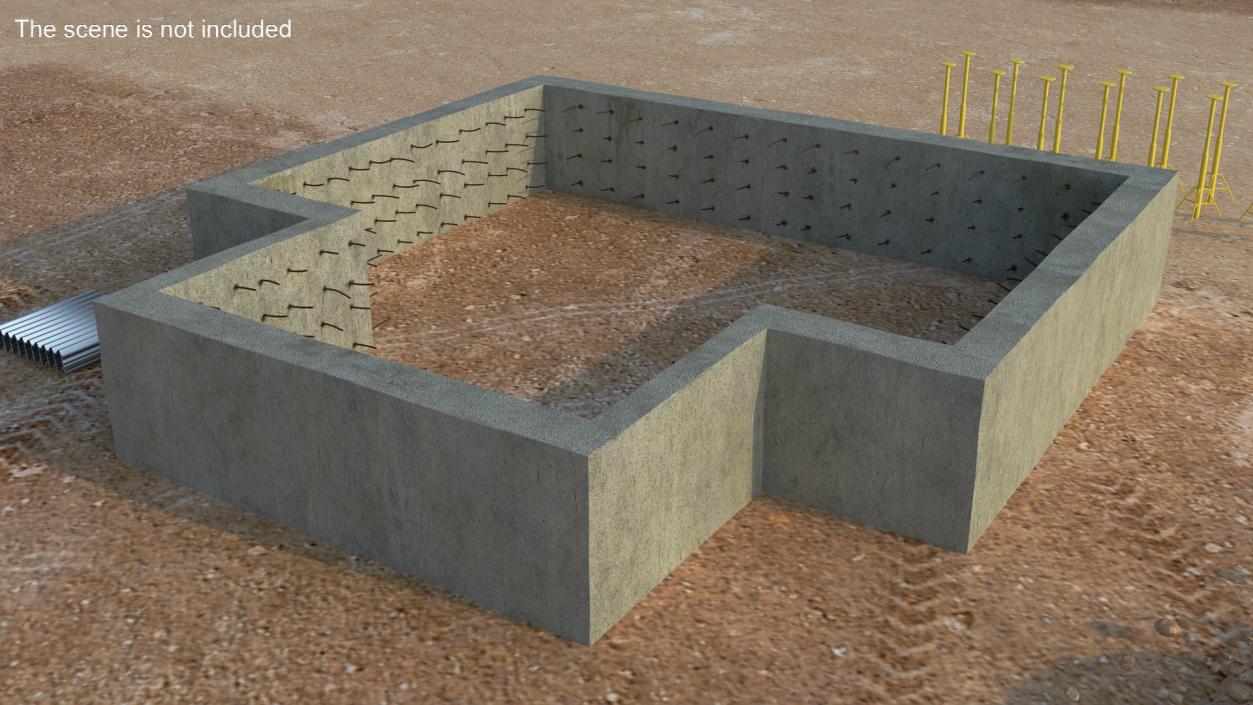 Private Building Foundation 3D