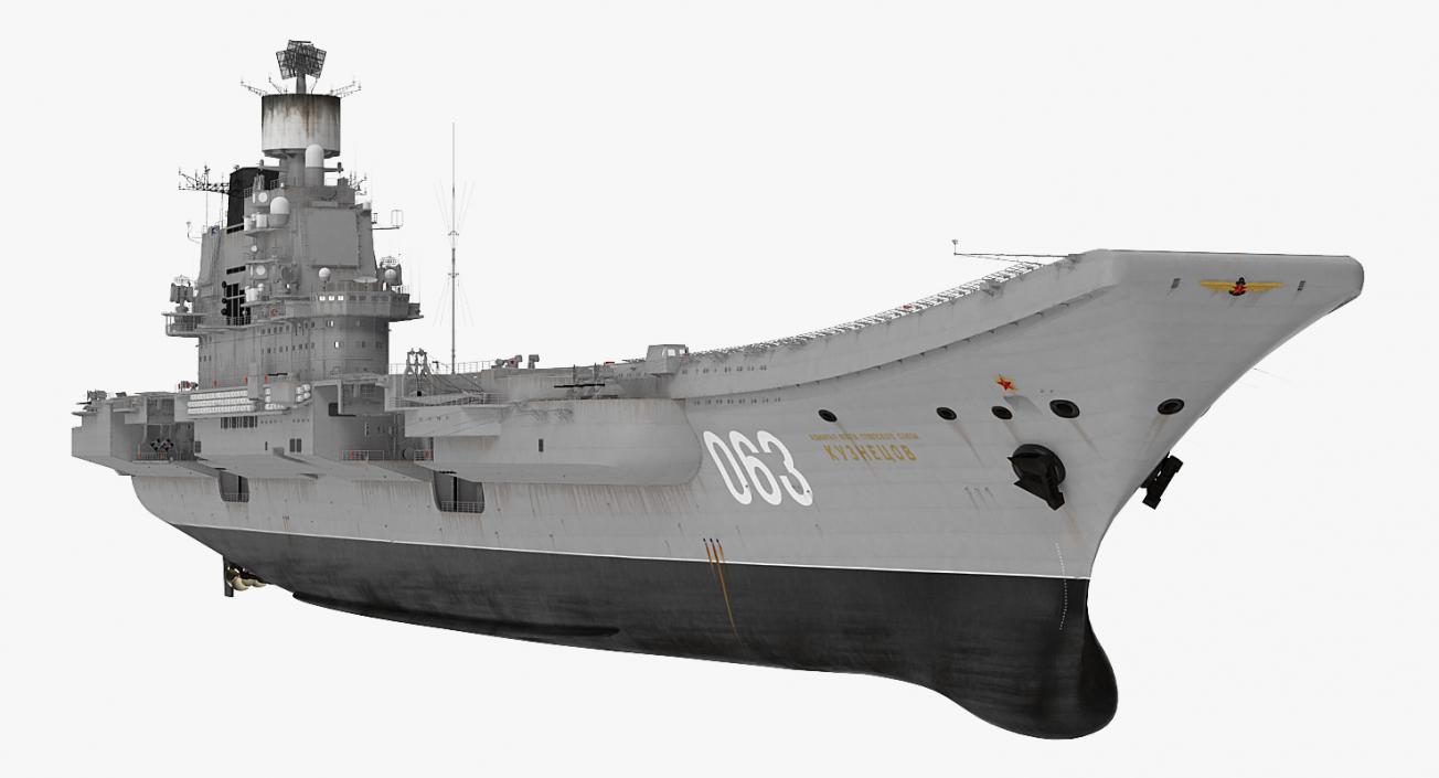 Russian Aircraft Carrier Admiral Kuznetsov 3D