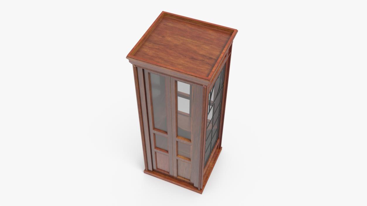 3D Antique Wooden Phone Booth