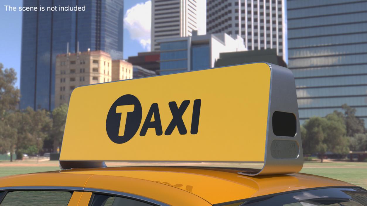 Taxi Sign 3D model