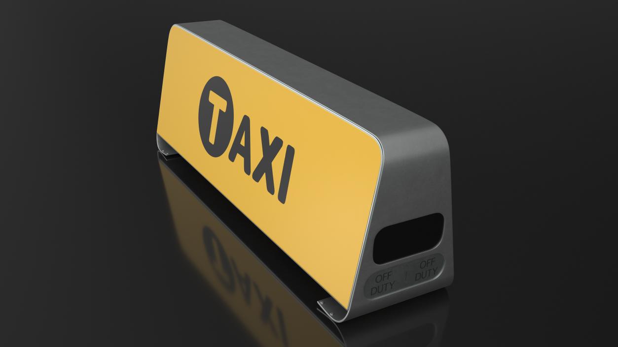 Taxi Sign 3D model