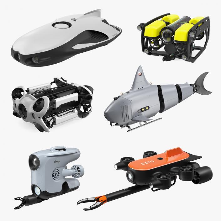 3D model Underwater Robots Collection 5