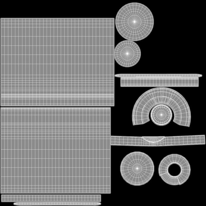 3D Vitamin C Jar model