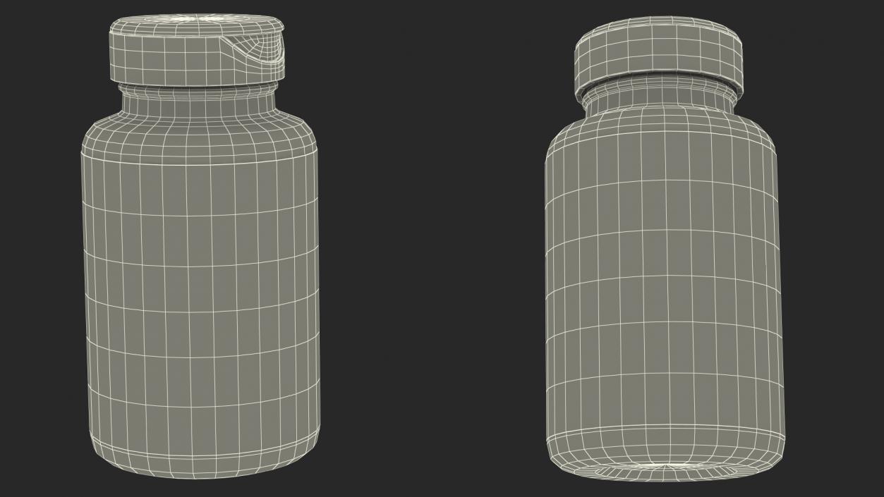 3D Vitamin C Jar model