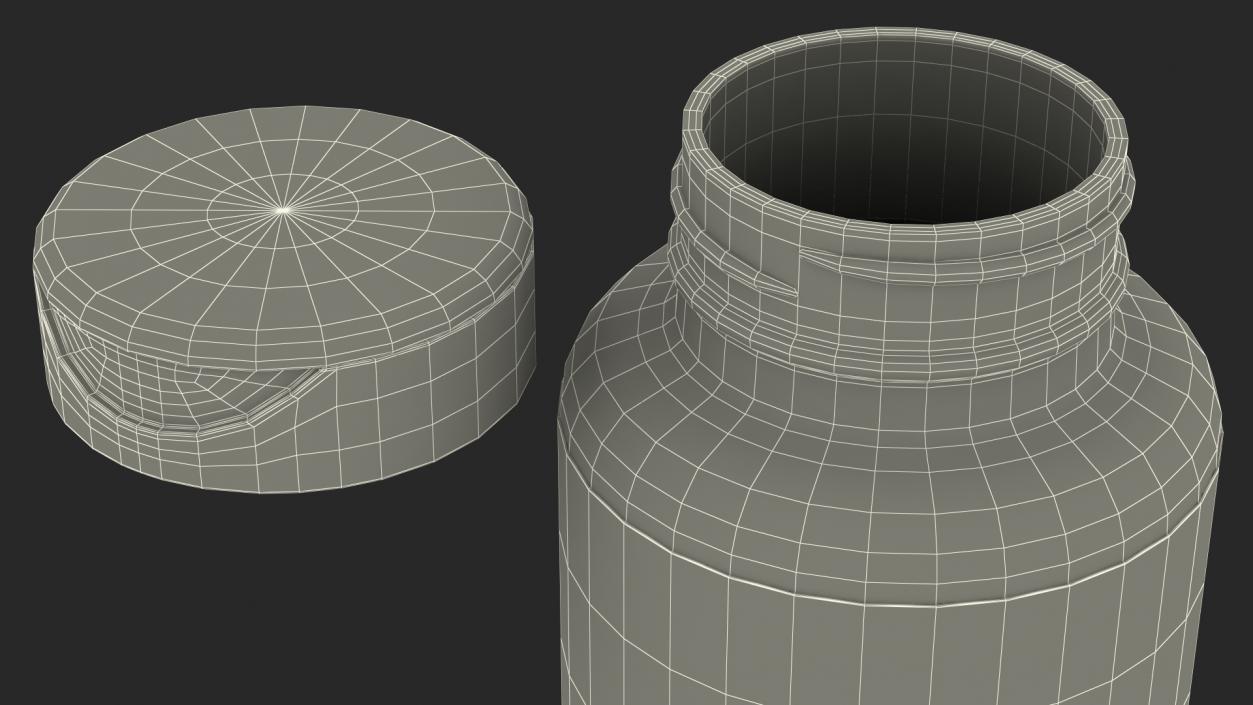 3D Vitamin C Jar model