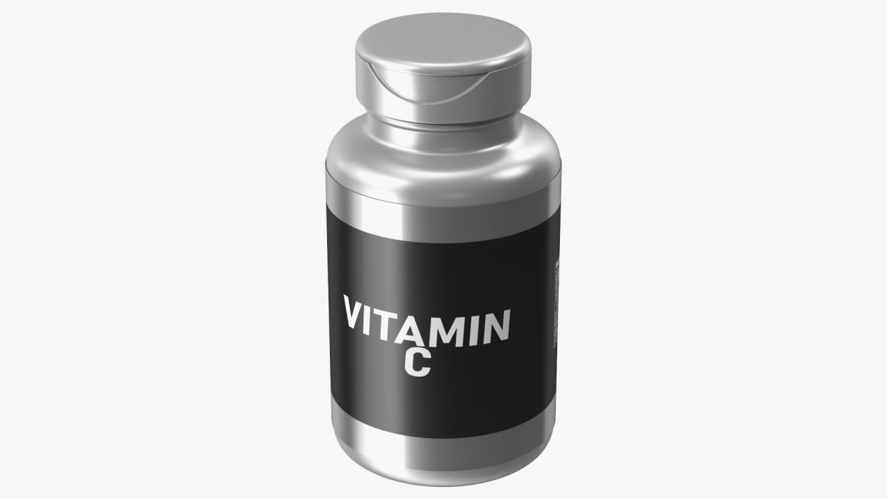 3D Vitamin C Jar model