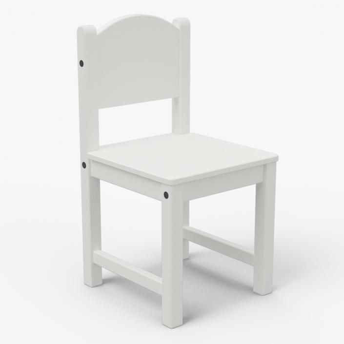 Chair for Children IKEA SUNDVIK White 3D