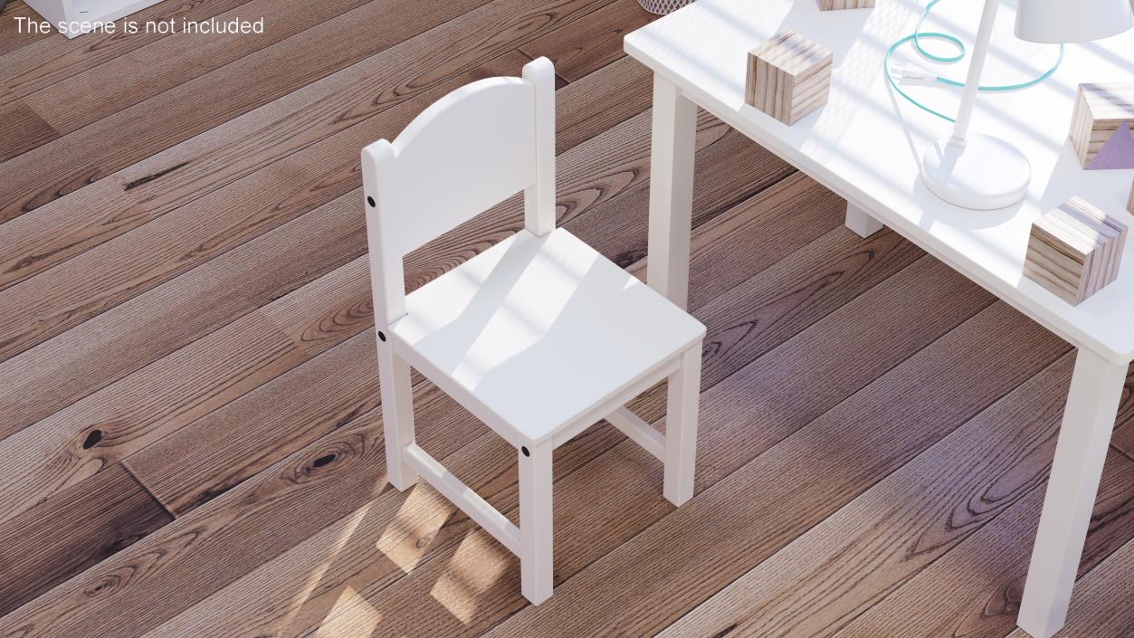 Chair for Children IKEA SUNDVIK White 3D