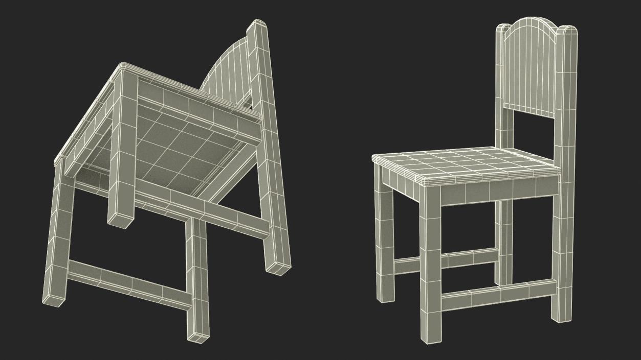 Chair for Children IKEA SUNDVIK White 3D