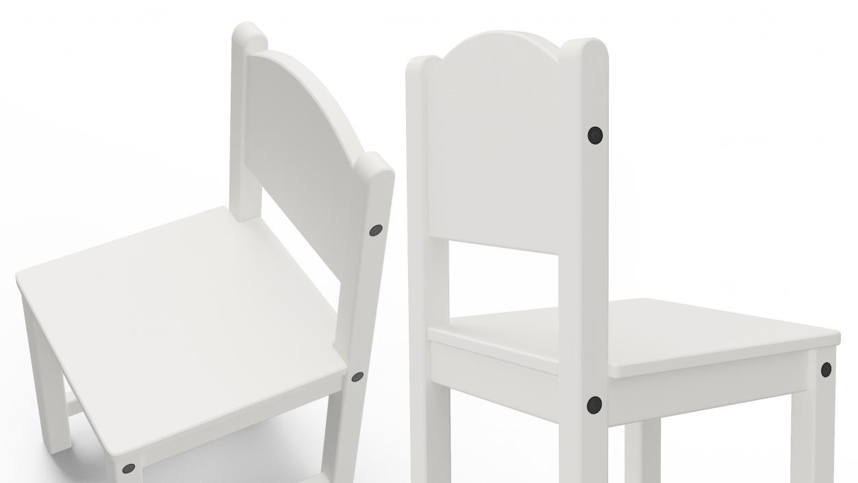 Chair for Children IKEA SUNDVIK White 3D