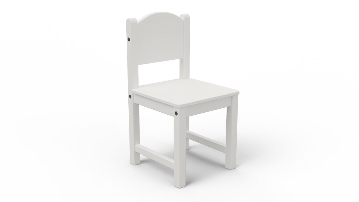 Chair for Children IKEA SUNDVIK White 3D